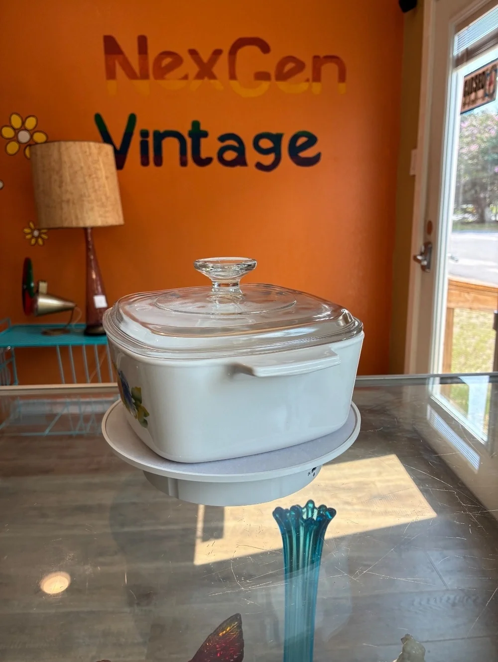 Corning Ware Summer Blush 1.5 Liter Casserole Dish with Lid Vintage